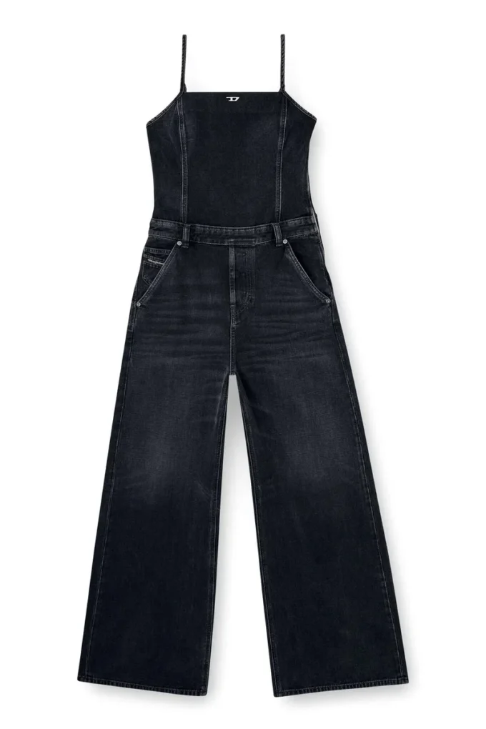 de-vors Strappy jumpsuit in batavia-weave denim