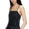 de-vors Strappy jumpsuit in batavia-weave denim