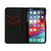 diesel 2-in-1 folio case for iphone xs & iphone x Black leather printed and debossed logo case, iPhone XS & X