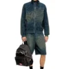 diesel day pak’r Backpack in destroyed denim and CORDURA® diesel day pak’r Backpack in destroyed denim and CORDURA®