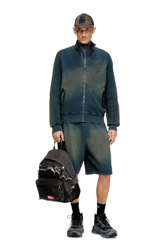 diesel day pak’r Backpack in destroyed denim and CORDURA® diesel day pak’r Backpack in destroyed denim and CORDURA®