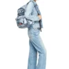 diesel day pak’r Backpack in trompe l’oeil denim diesel day pak’r Backpack in trompe l’oeil denim