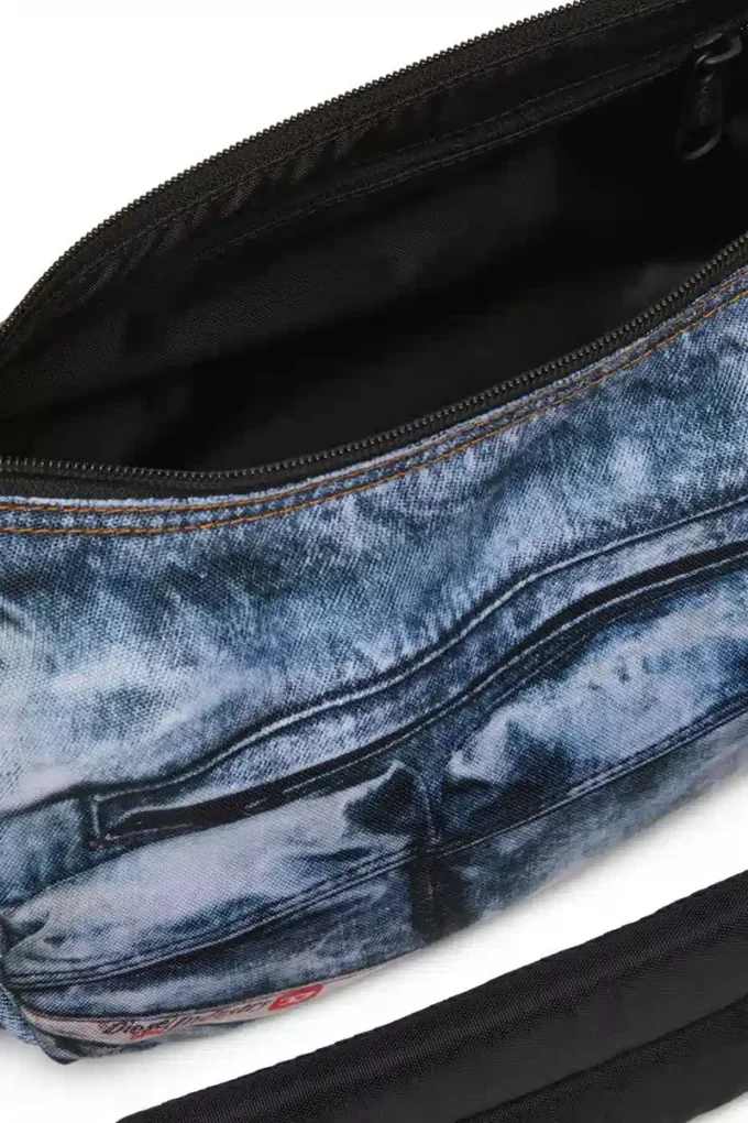 diesel shoulder bag Multipocket bag in trompe l’oeil denim diesel shoulder bag Multipocket bag in trompe l’oeil denim