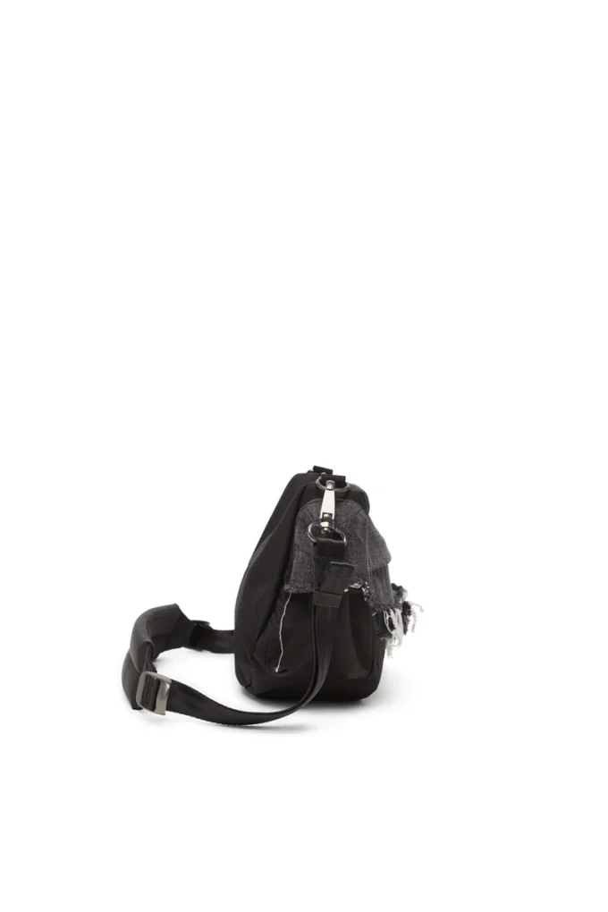 diesel shoulder bag Shoulder bag in destroyed denim and CORDURA® diesel shoulder bag Shoulder bag in destroyed denim and CORDURA®