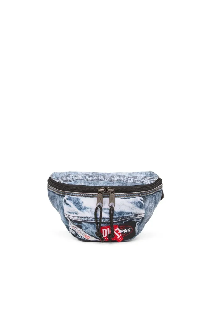 diesel springer Belt bag in trompe l’oeil denim diesel springer Belt bag in trompe l’oeil denim