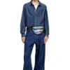 diesel springer Belt bag in trompe l’oeil denim diesel springer Belt bag in trompe l’oeil denim