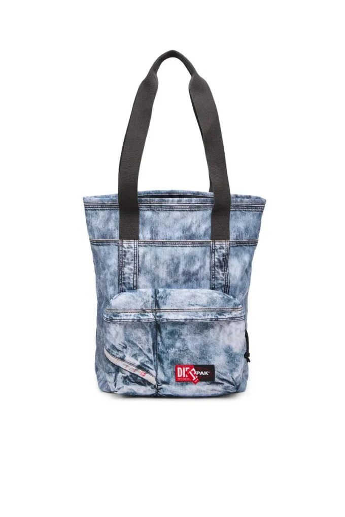 diesel tote Tote bag in trompe l’oeil denim diesel tote Tote bag in trompe l’oeil denim
