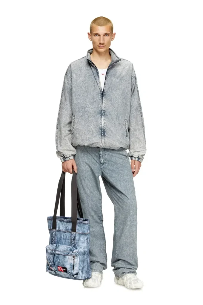 diesel tote Tote bag in trompe l’oeil denim diesel tote Tote bag in trompe l’oeil denim
