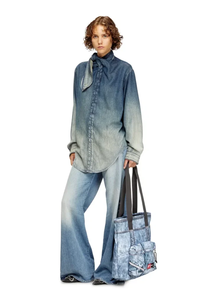 diesel tote Tote bag in trompe l’oeil denim diesel tote Tote bag in trompe l’oeil denim