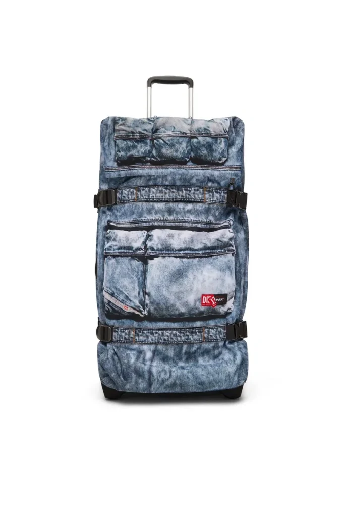 diesel transit’r l Travel trolley in trompe l’oeil denim diesel transit’r l Travel trolley in trompe l’oeil denim