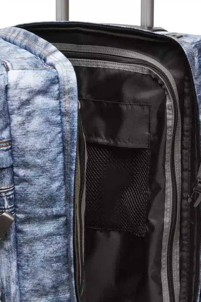 diesel transit’r s Cabin bag in trompe l’oeil denim diesel transit’r s Cabin bag in trompe l’oeil denim