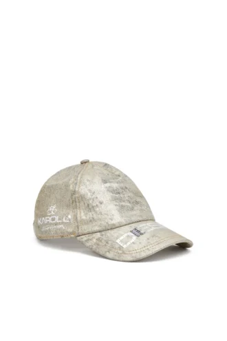dile_luna cap Baseball cap in metallic denim dile_luna cap Baseball cap in metallic denim