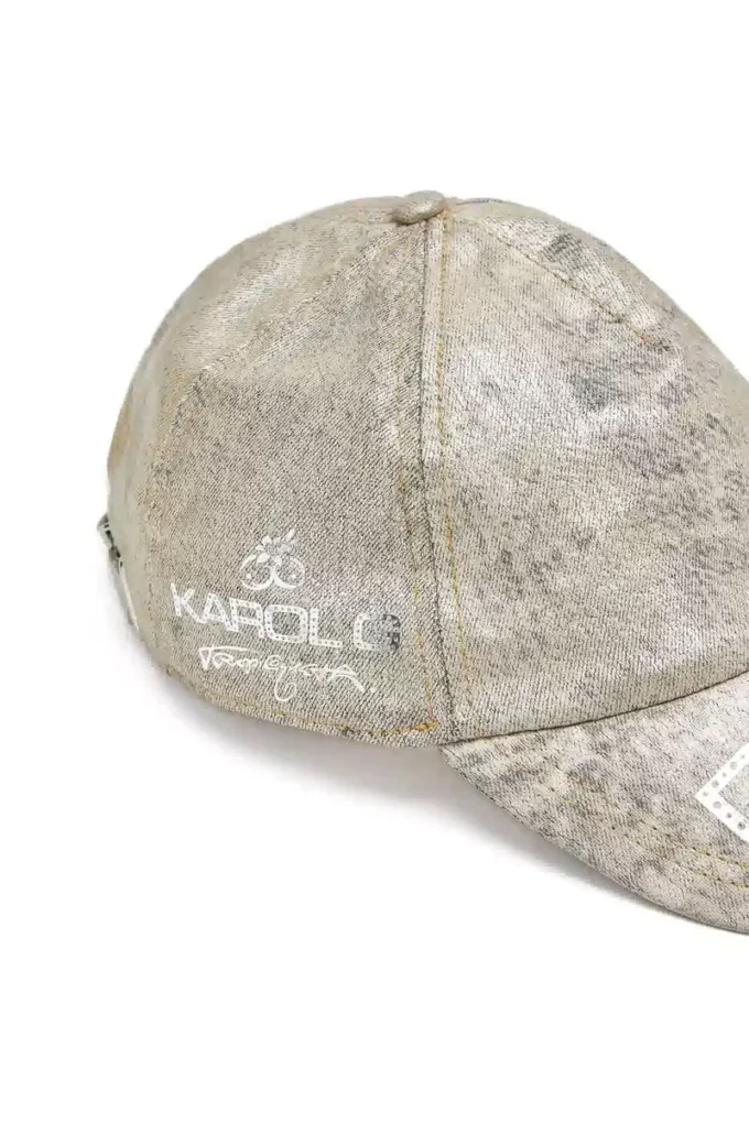 dile_luna cap Baseball cap in metallic denim dile_luna cap Baseball cap in metallic denim