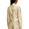 dile_luna jacket Moto jacket in distressed metallic denim dile_luna jacket Moto jacket in distressed metallic denim