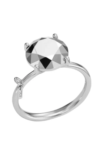 dl1353040 sterling silver jewel Diamond Cut Sterling Silver Ring