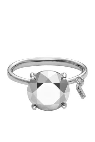 dl1353040 sterling silver jewel Diamond Cut Sterling Silver Ring