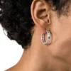 dl1361040 sterling silver jewel Sterling silver hoop earring dl1361040 sterling silver jewel Sterling silver hoop earring