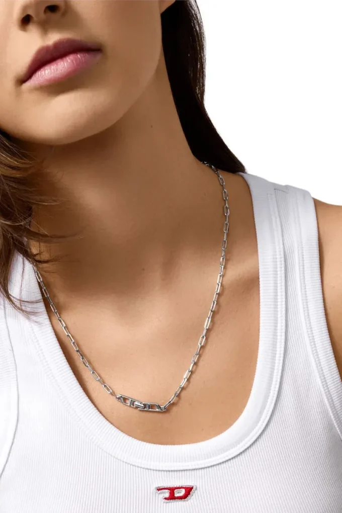 dl1364040 sterling silver jewel Sterling silver chain necklace dl1364040 sterling silver jewel Sterling silver chain necklace