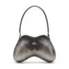 double-d shoulder Double-D-Rigid shoulder bag in brushed PU double-d shoulder Double-D-Rigid shoulder bag in brushed PU