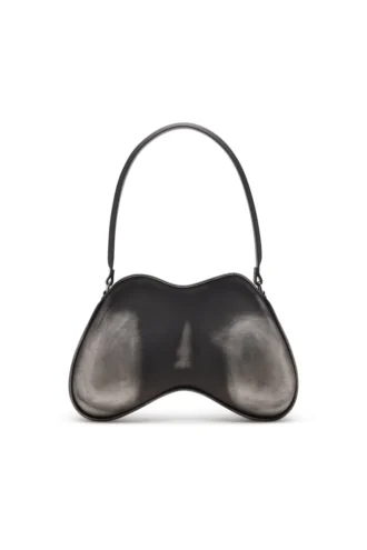 double-d shoulder Double-D-Rigid shoulder bag in brushed PU