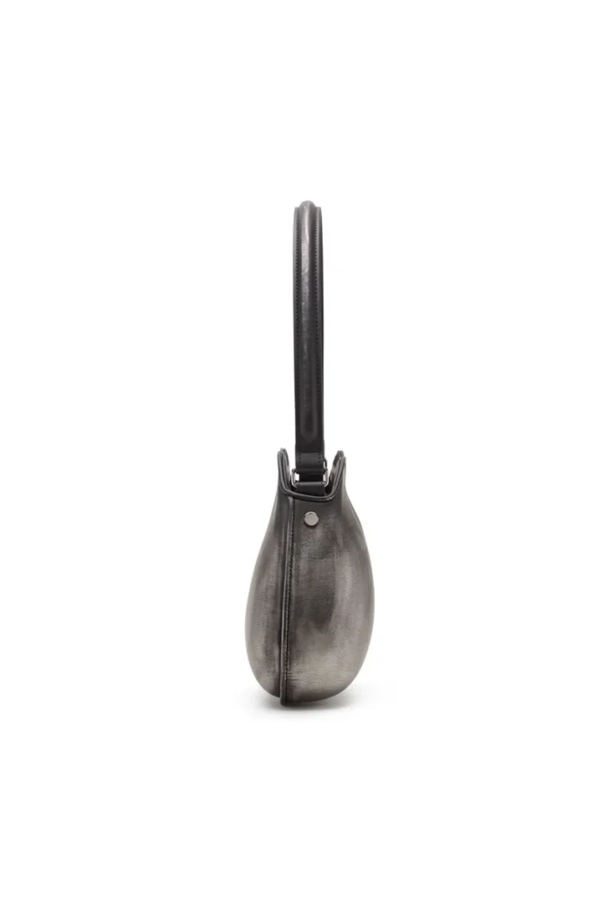 double-d shoulder Double-D-Rigid shoulder bag in brushed PU double-d shoulder Double-D-Rigid shoulder bag in brushed PU