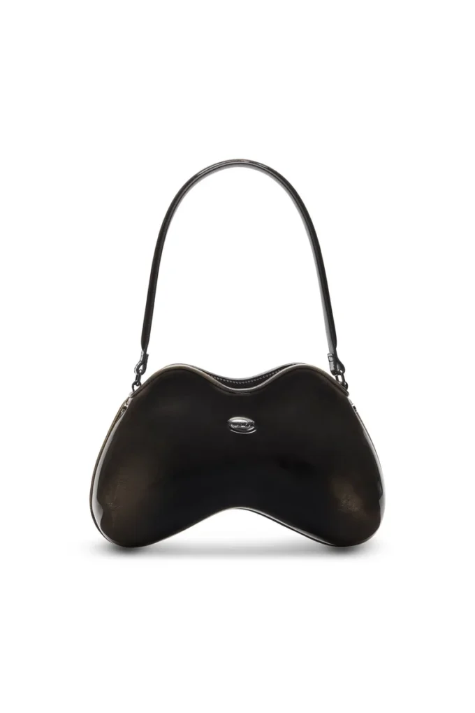 double-d shoulder Double-D-Rigid shoulder bag in dégradé glossy PU double-d shoulder Double-D-Rigid shoulder bag in dégradé glossy PU