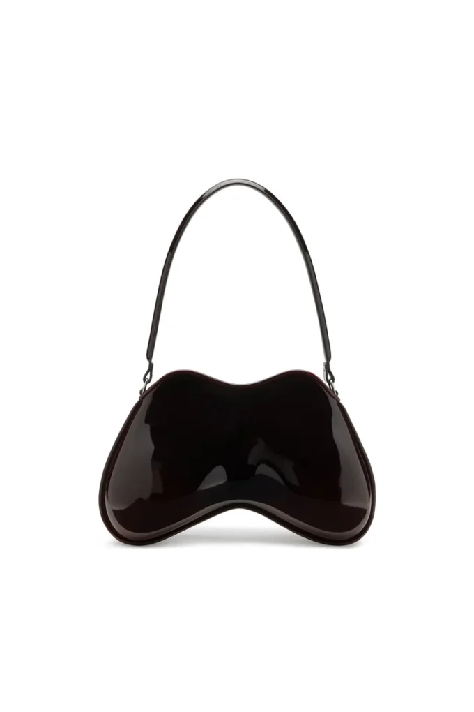 double-d shoulder Double-D-Rigid shoulder bag in dégradé glossy PU double-d shoulder Double-D-Rigid shoulder bag in dégradé glossy PU