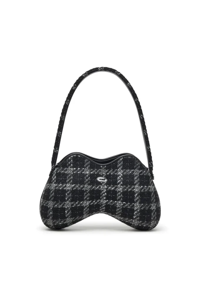double-d shoulder Double-D-Shoulder bag with houndstooth motif double-d shoulder Double-D-Shoulder bag with houndstooth motif