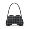 double-d shoulder Double-D-Shoulder bag with houndstooth motif double-d shoulder Double-D-Shoulder bag with houndstooth motif