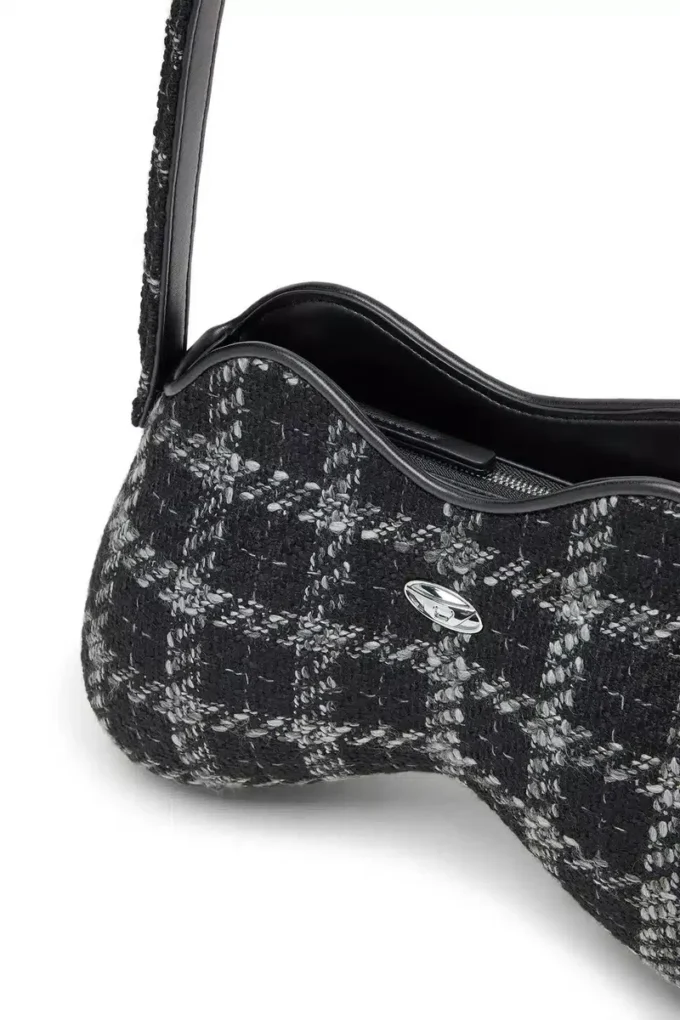 double-d shoulder Double-D-Shoulder bag with houndstooth motif double-d shoulder Double-D-Shoulder bag with houndstooth motif
