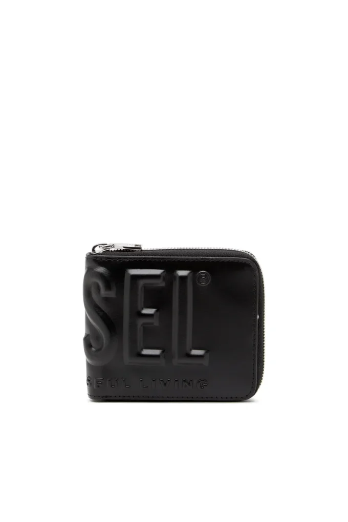 dsl 3d- bi fold coin zip xs Leather zip wallet with embossed logo dsl 3d- bi fold coin zip xs Leather zip wallet with embossed logo