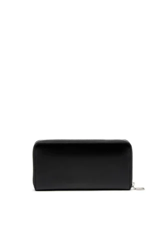 dsl 3d -continental zip l Long zip wallet in logo-embossed leather