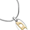 dx1421 Two-Tone Stainless Steel Pendant Necklace dx1421 Two-Tone Stainless Steel Pendant Necklace