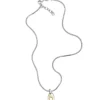 dx1421 Two-Tone Stainless Steel Pendant Necklace dx1421 Two-Tone Stainless Steel Pendant Necklace