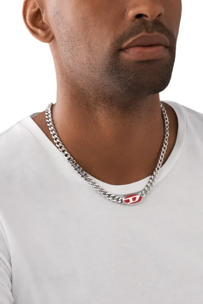dx1446 Red enamel chain necklace dx1446 Red enamel chain necklace