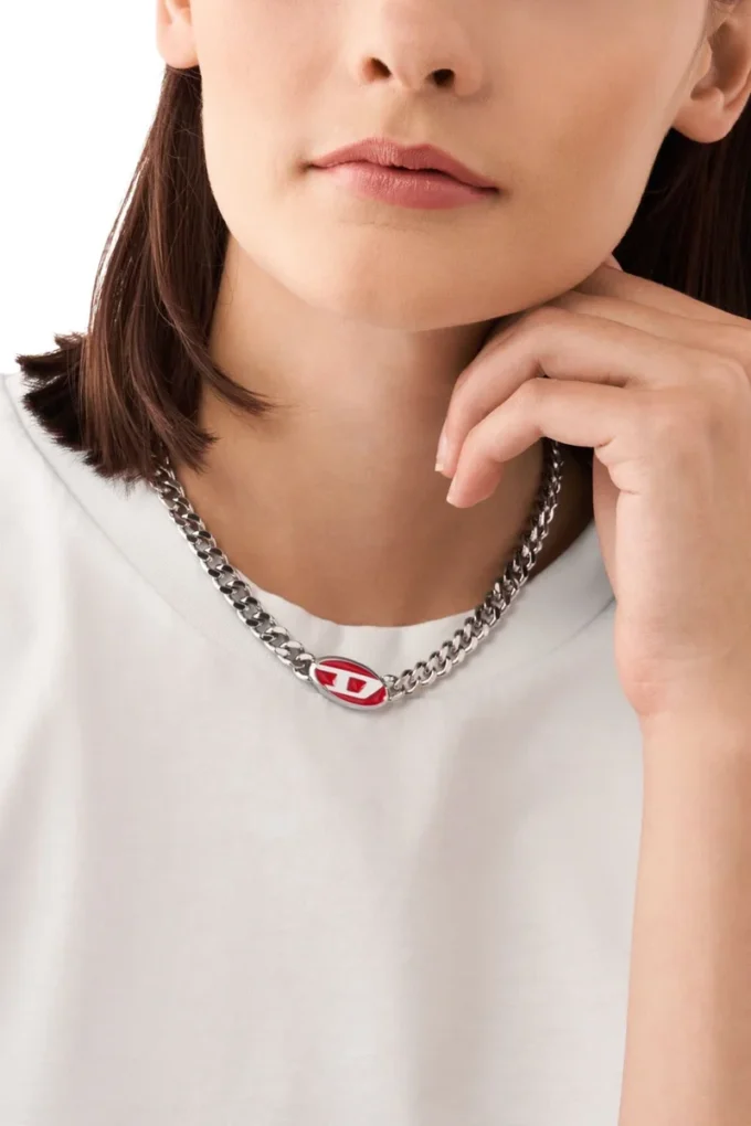 dx1446 Red enamel chain necklace dx1446 Red enamel chain necklace