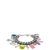 dx1524 jewel Black stainless steel charm chain bracelet dx1524 jewel Black stainless steel charm chain bracelet