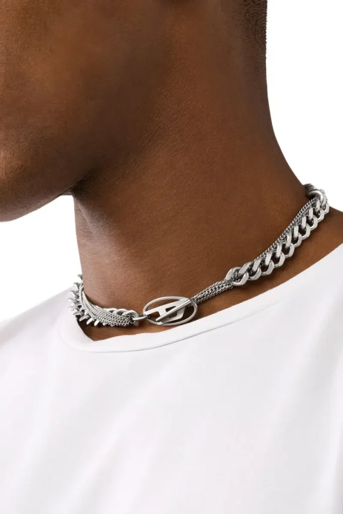 dx1549040 jewel Stainless Steel Chain Necklace