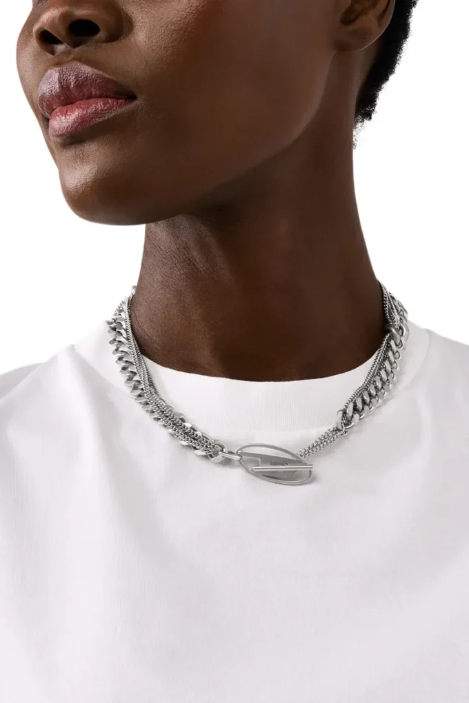 dx1549040 jewel Stainless Steel Chain Necklace