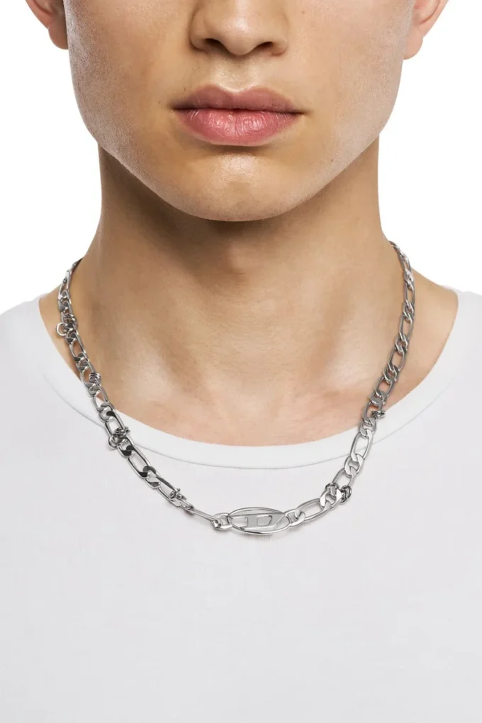 dx1600040 Stainless Steel and Brass Chain Necklace dx1600040 Stainless Steel and Brass Chain Necklace
