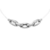 dx1615040 Stainless Steel and Silicone Metamorph Chain Necklace