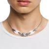 dx1616040 Stainless Steel and Silicone Metamorph Chain Necklace