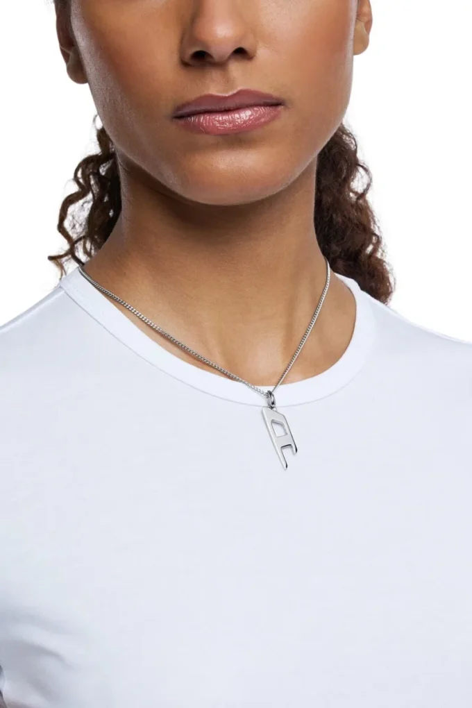 dx1625040 jewellery Stainless steel d logo pendant necklace dx1625040 jewellery Stainless steel d logo pendant necklace