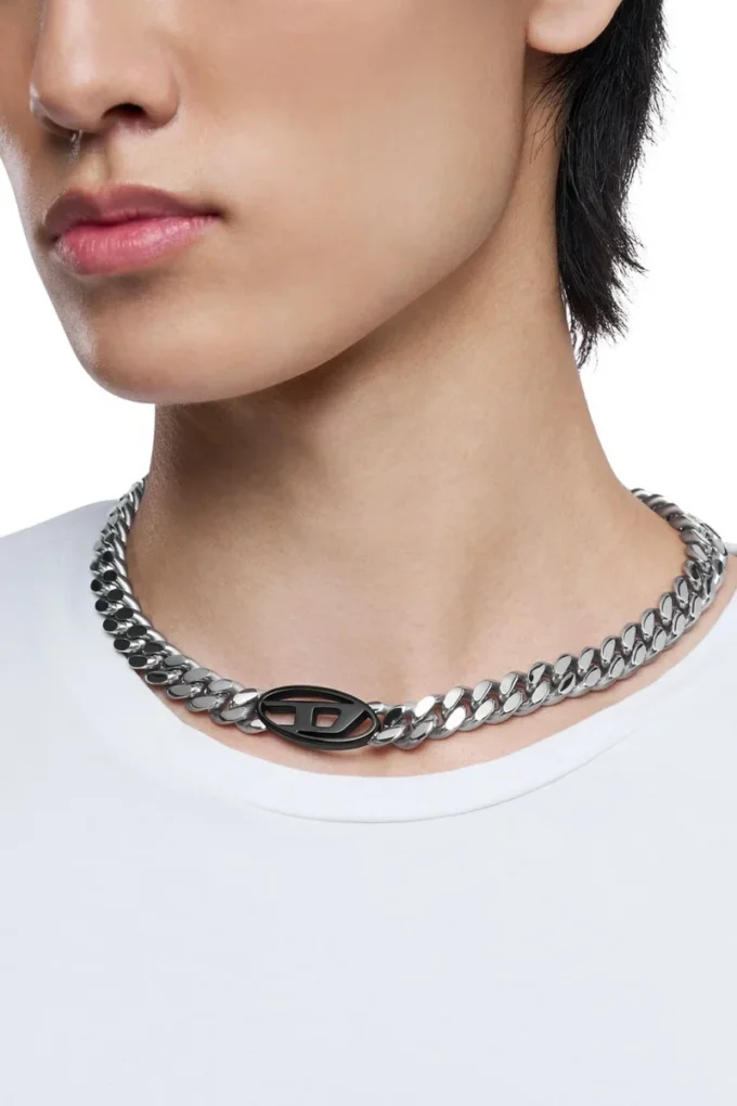 dx1635931 jewellery Two-tone stainless steel chain necklace dx1635931 jewellery Two-tone stainless steel chain necklace