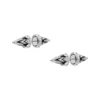 dx1657931 jewellery Two-tone brass stud earrings