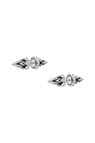 dx1657931 jewellery Two-tone brass stud earrings dx1657931 jewellery Two-tone brass stud earrings