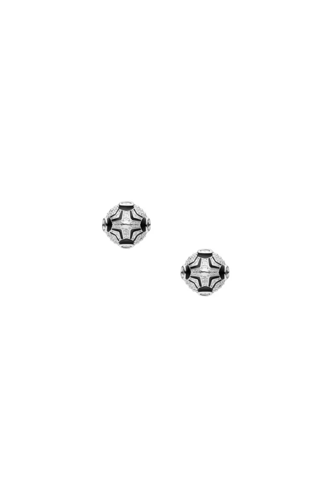 dx1657931 jewellery Two-tone brass stud earrings