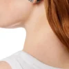 dx1657931 jewellery Two-tone brass stud earrings