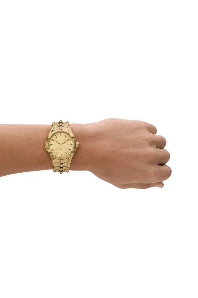 dz2186 Vert Three-Hand Date Gold-Tone Stainless Steel Watch dz2186 Vert Three-Hand Date Gold-Tone Stainless Steel Watch