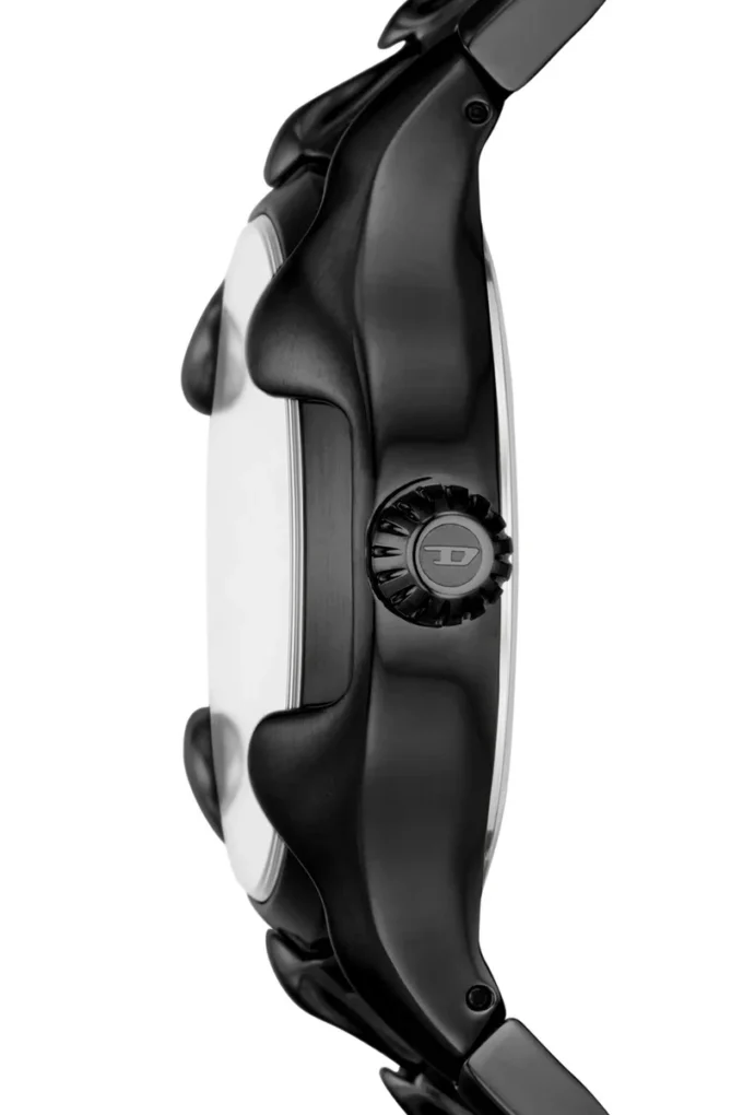 dz2187 Vert Three-Hand Date Black Stainless Steel Watch